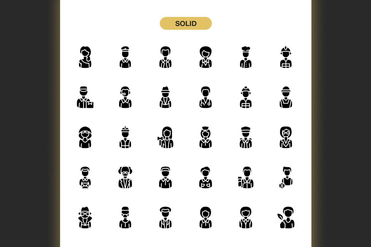 Professions and Job Icons, an Icon by Spacepixel Creative (Photo 3 of 3)