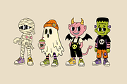 Spooky Friends- Halloween Collection, a Seasonal Illustration by Alina Sh (Thumbnail 2 of 9)