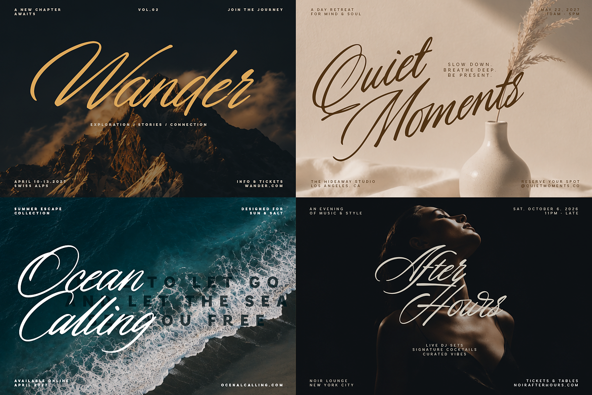 Romantic Romance - Calligraphy Font, a Script Font by VP Fonts (Photo 15 of 21)
