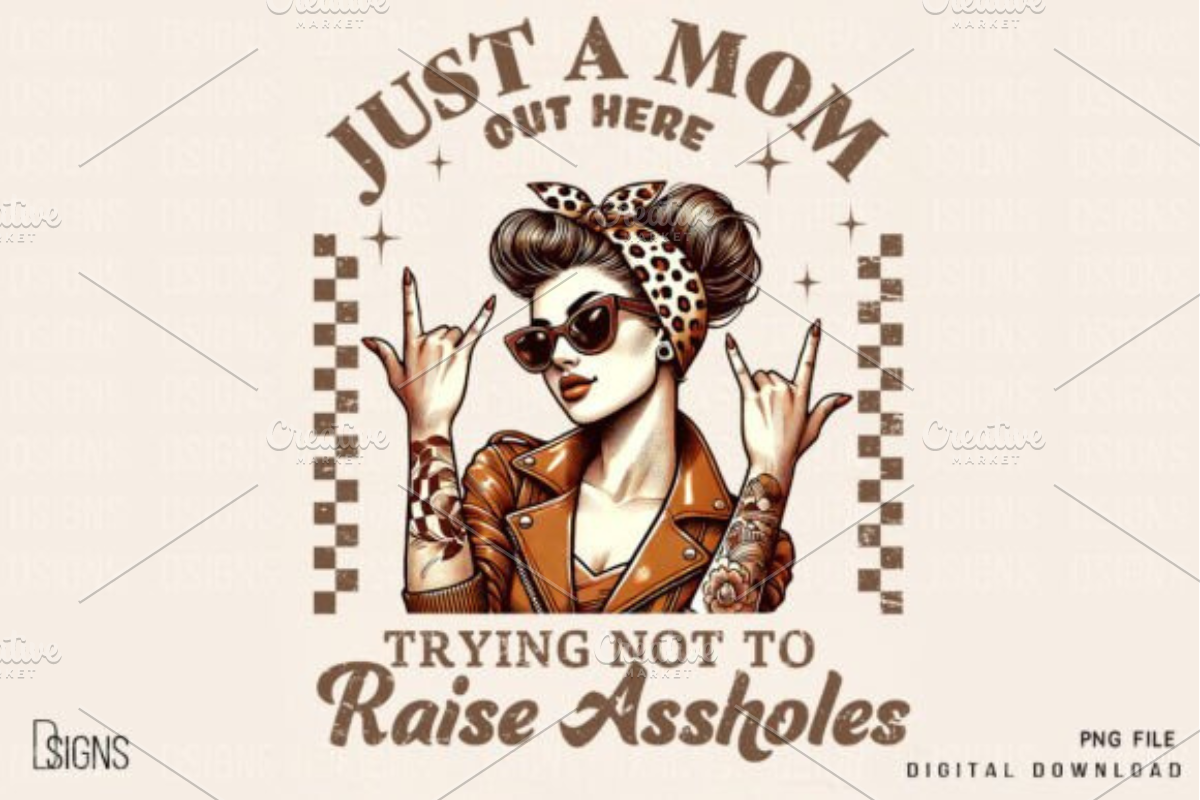 Vintage Mothers Day Funny Mama Bundl, a Product Mockup by Design Station (Photo 5 of 10)
