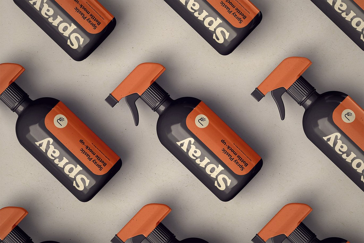 Spray Bottle Mock-up, a Packaging Mockup by Se٧enStudio (Photo 6 of 12)