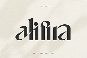 Alifira - Beauty Elegant Font, a Sans Serif Font by Sensatype
