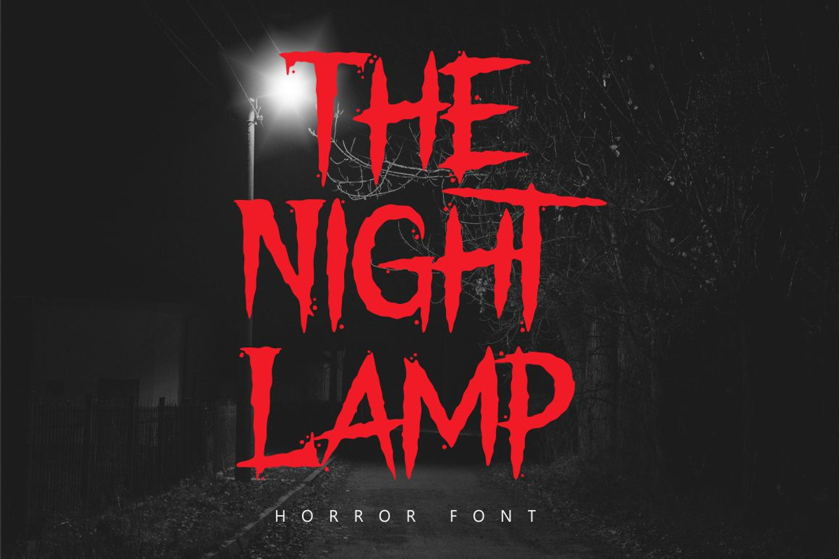 The Night Lamp - Halloween Font, a Font by PutraCetol Studio (Photo 1 of 11)