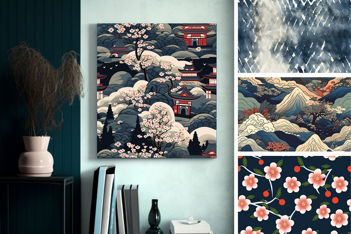 27 seamless Japan vintage pattern, a Pattern Graphic by ARTOZEN DIGITAL (Photo 7 of 15)