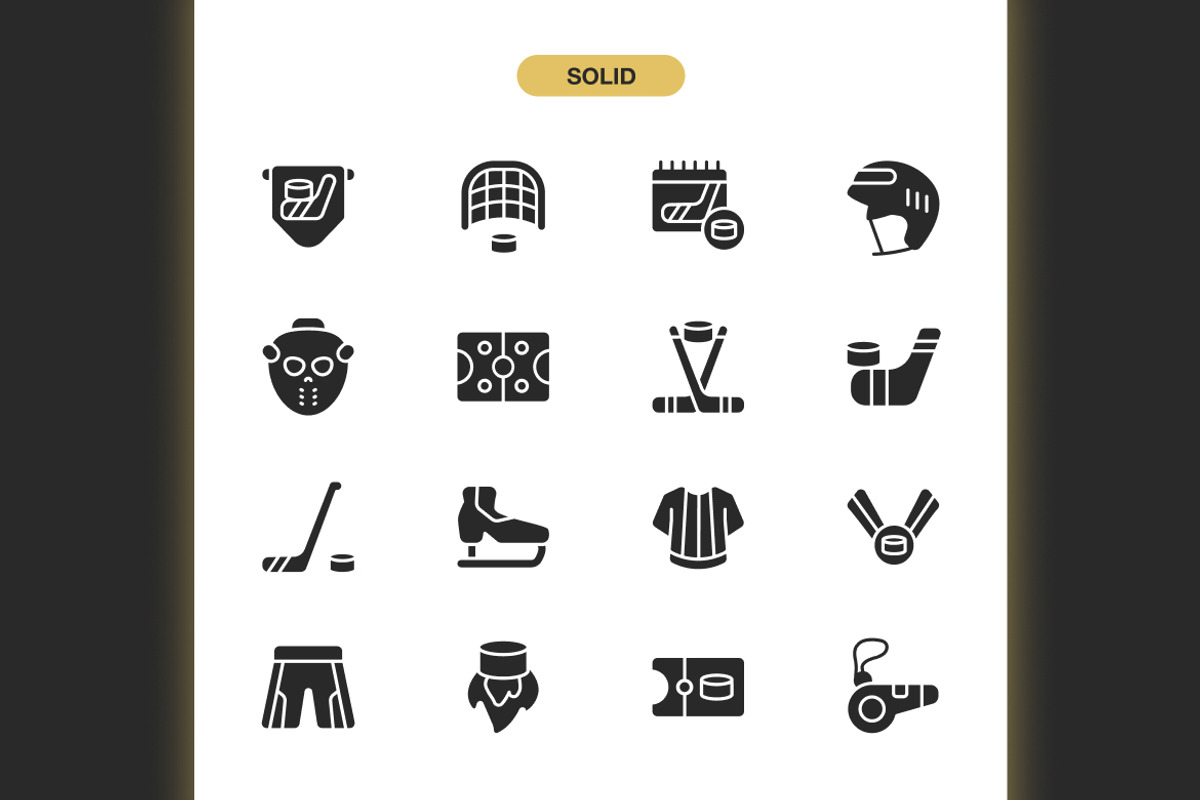 Hockey Icons, an Icon by Spacepixel Creative (Photo 3 of 3)