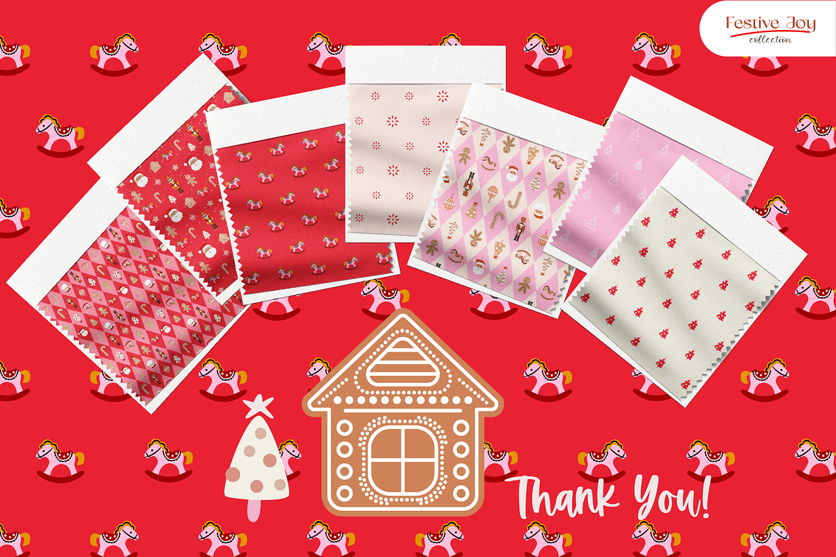 Festive Joy - Seamless Patterns, a Pattern Graphic by InaCorart (Photo 7 of 7)