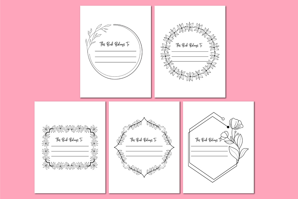 Ultimate This Book Belongs To, a Stationery Template by Shumaya (Photo 2 of 4)