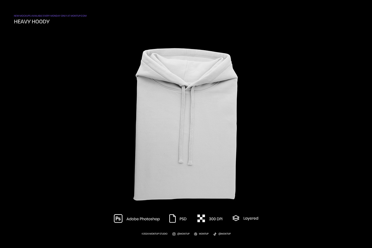 MOKITUP: Heavy Hoody Mockup, a Hoody Mockup by MOKITUP (Photo 5 of 6)