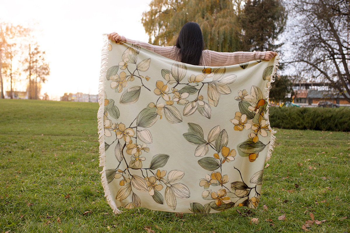 Senna Leaves and Blossom Patterns, a Pattern Graphic by one-touch (Photo 8 of 9)