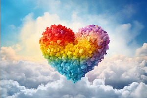 Heartwarming Rainbow Cloud Love