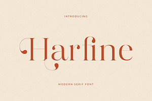 Harfine Modern Serif Font