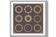 Vintage Big Set of Round Vector, a Decorative Illustration by FineArtStudio (Thumbnail 2 of 3)