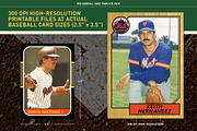 1980's Pro Baseball Card Templates, a Card Template by Chris Weibring (Thumbnail 3 of 12)