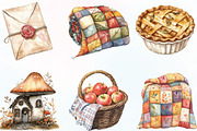Watercolor Pumpkin Spice Clipart, an Illustration by CraftArtStudio (Thumbnail 2 of 6)