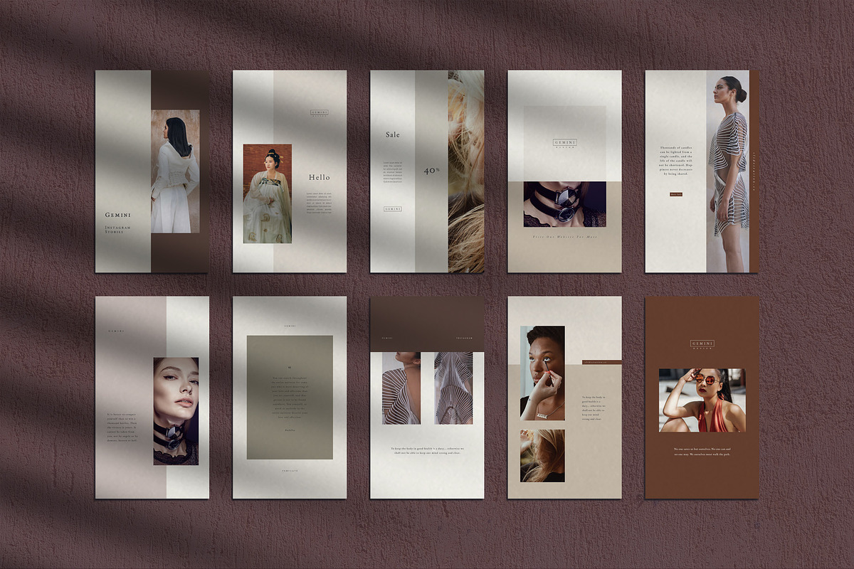 Gemini Instagram Pack, a Social Media Template by SlideStation (Photo 7 of 10)