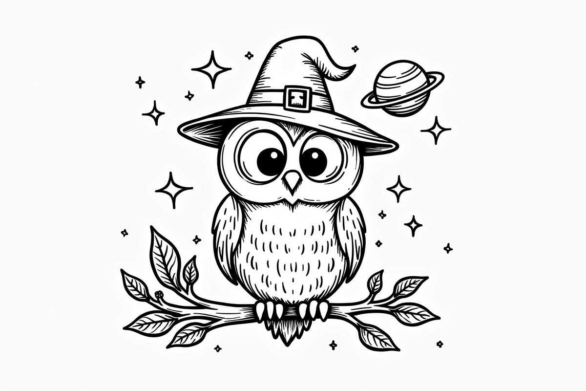 Halloween Coloring Book Set Pack, an Illustration by Creativeshirt (Photo 9 of 19)