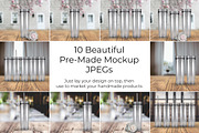 Wedding Skinny Acrylic Tumbler 10 pk, a Cups & Container Mockup by SarahDesign (Thumbnail 2 of 2)