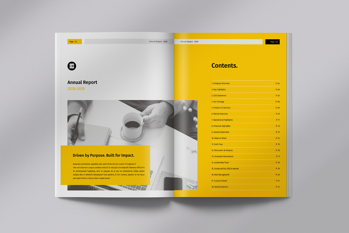Annual Report, a Brochure Template by Orcshape Studio (Photo 4 of 12)