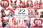 Valentine Wedding Gnome Couple PNG, a Person Illustration by KennedyStudio (Thumbnail 1 of 5)