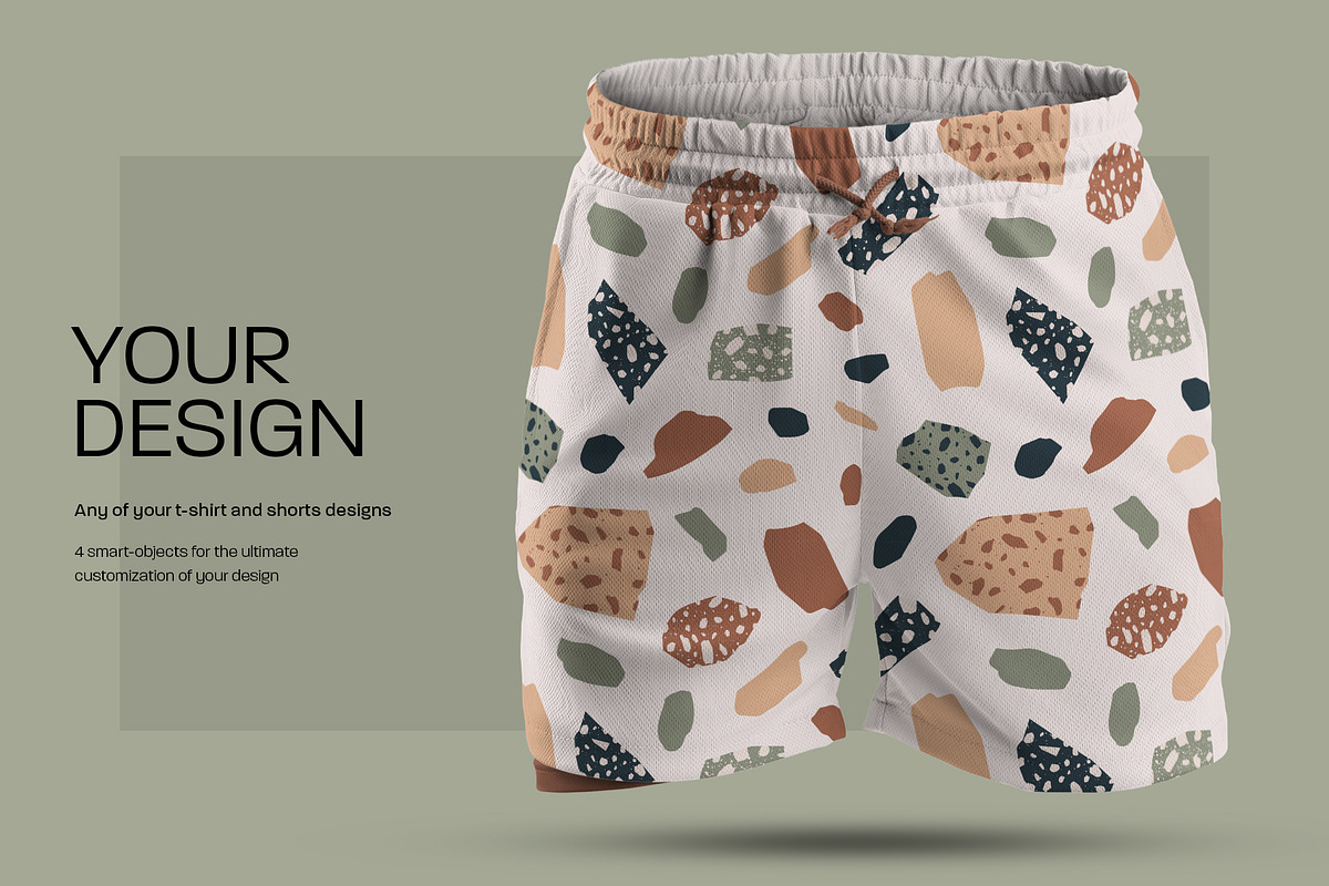 3D Mockup Shorts Compression Liner, a Shirt Mockup by Grow Design Craft Studio (Photo 5 of 9)