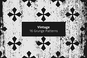 Vintage - 16 Grunge Patterns, a Pattern Graphic by Tustan (Thumbnail 1 of 4)
