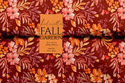 Fall floral seamless pattern, a Pattern Graphic by SirenaArt (Thumbnail 1 of 19)