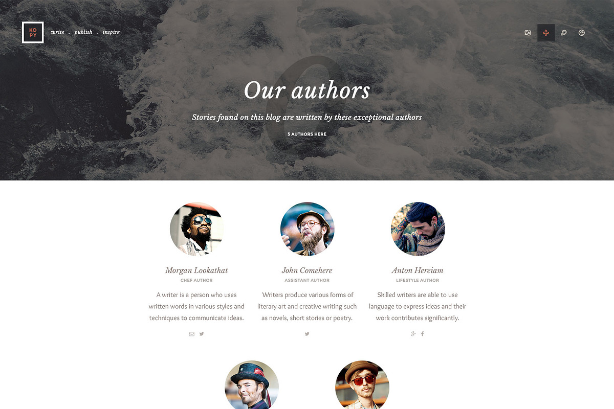 Kopy - Blogging WordPress Theme, a WordPress Template by IshYoBoy (Photo 8 of 9)