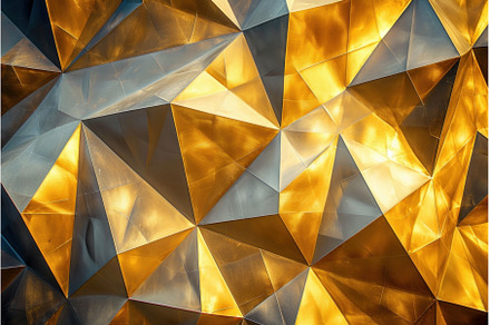Precious Abstract golden triangles, an Abstract Photo by Ylivdesign