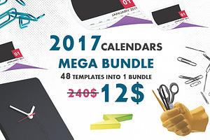 2017 CALENDAR BUNDLE (48 TEMPLATES)