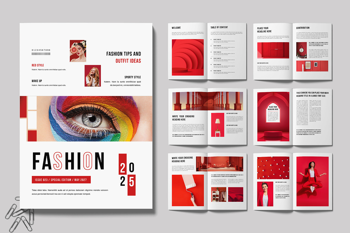 Fashion Look Book Template Design, a Brochure Template by MightyDesign (Photo 1 of 6)