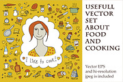 Vector set about food and cooking, a Food Illustration by Crowhouse (Thumbnail 1 of 4)