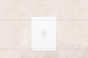 5x7 Mockup, Pink Pastel Paper Mockup