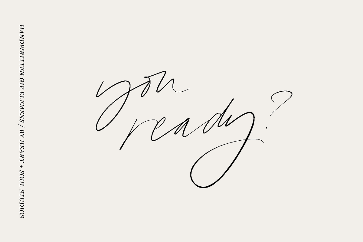 Handwritten GIF Blog+Social Elements, a Templates & Theme by Heart + Soul Studios (Photo 3 of 10)