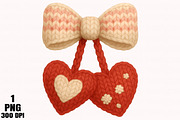 Crochet Valentine Cherry PNG, an Illustration by Daily.Designs (Thumbnail 1 of 5)
