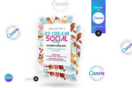 Ice Cream Social Flyer