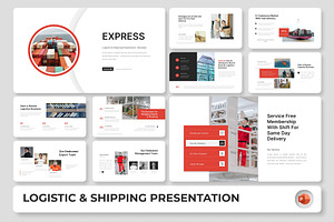 Express - Logistic & Shipping PPT, a Presentation Template by Premast