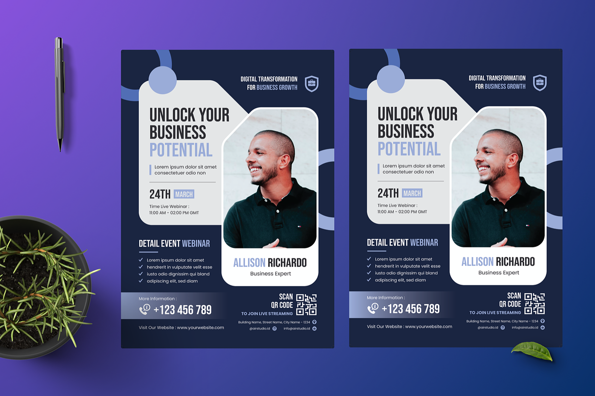 Business Workshop Flyer, a Flyer Template by Annora Studio (Photo 2 of 5)