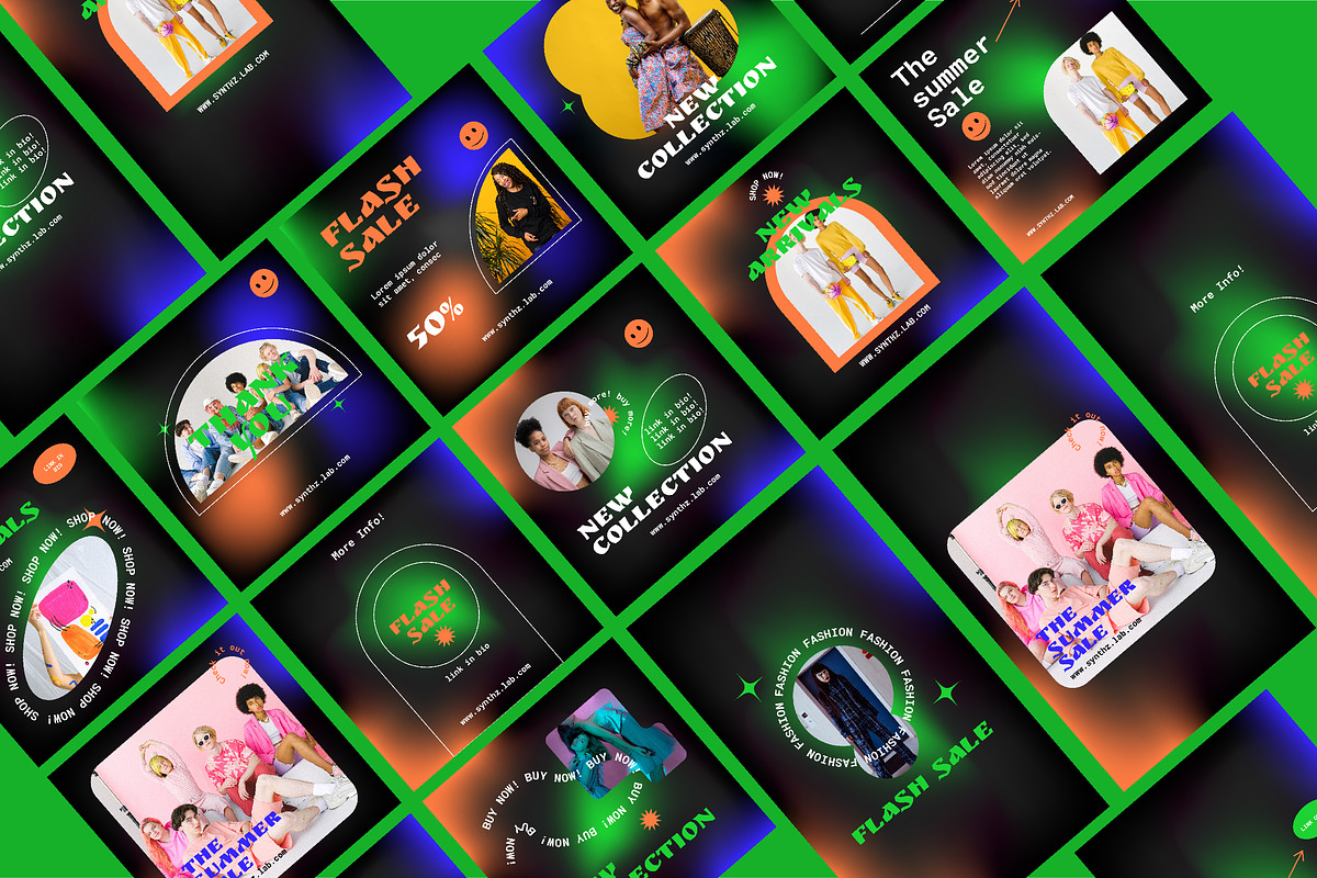 Black Gradient Social Media., a Social Media Template by Portion.Labs (Photo 5 of 5)