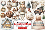 Neutral Christmas Clipart, an Illustration by RobertsArt (Thumbnail 1 of 7)