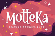 Motteka a Playful Bouncy Font, a Font by Arterfak Project (Thumbnail 1 of 11)