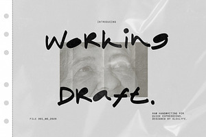 Working Draft - Raw Handwritten