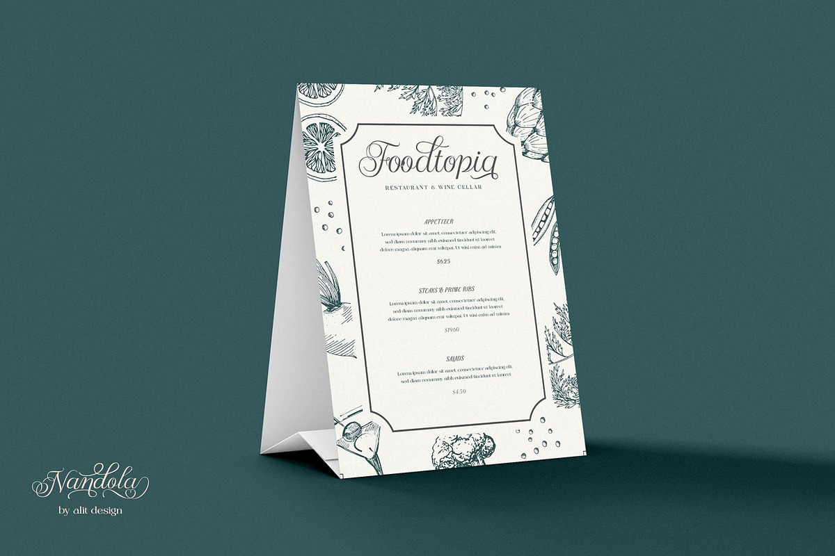 Nandola Typeface, a Script Font by alit design (Photo 4 of 16)