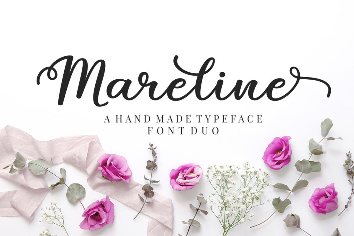 Mareline Script Font Duo
