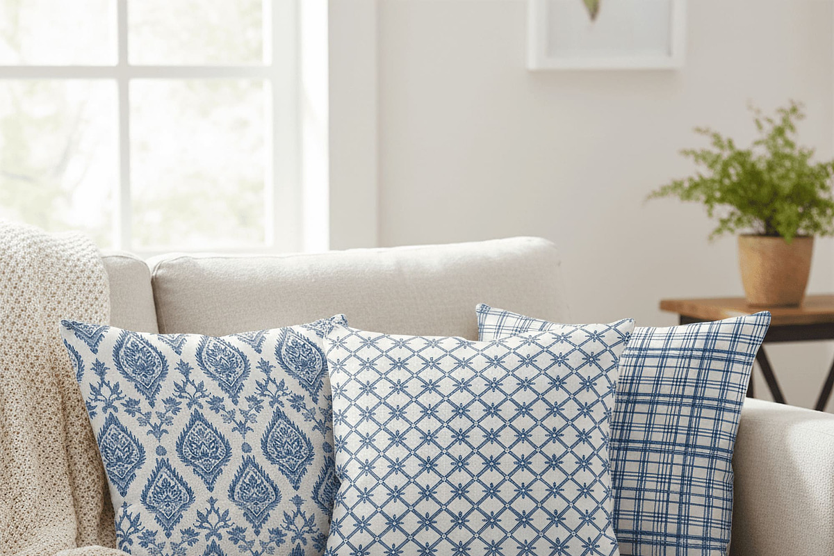 Blue Toile de Jouy Pattern Paper Set, a Pattern Graphic by Maishop (Photo 12 of 15)