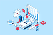 Isometric Concepts Illustrations, a Finance Illustration by alexdndz (Thumbnail 15 of 26)
