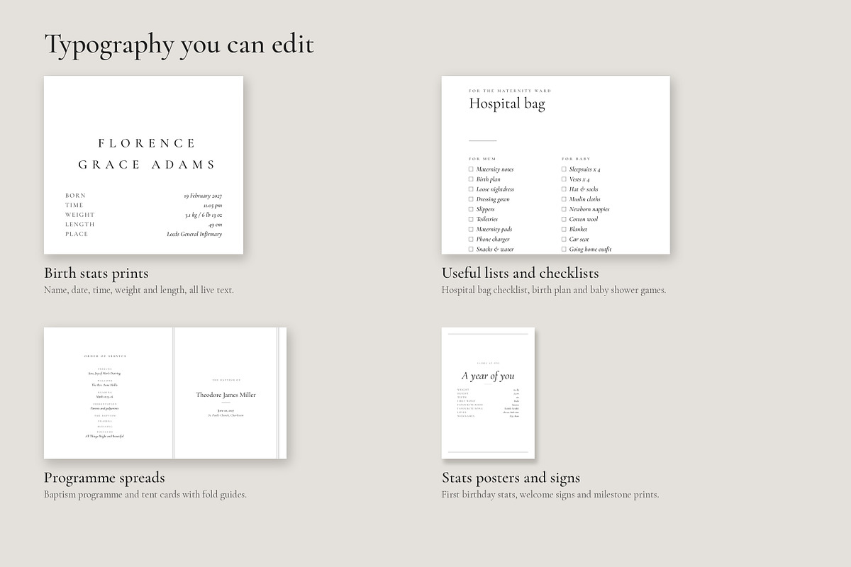Baby Stationery 100 Templates V3, a Stationery Template by pawellpi (Photo 5 of 36)