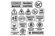 Safety Signs and Warning Symbols, an Object Graphic by nikagraphic (Thumbnail 3 of 3)
