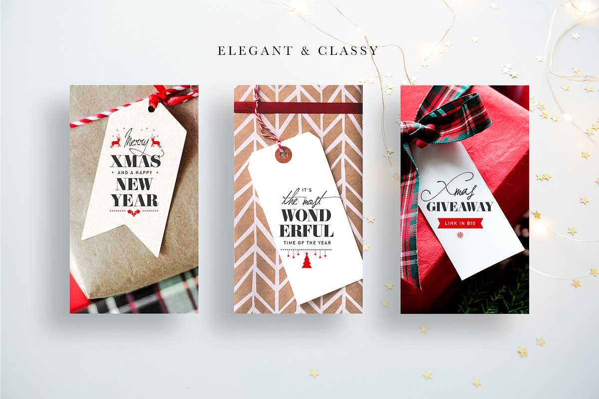 Classy Xmas INSTAGRAM STORY Pack, a Social Media Template by Marie T (Photo 4 of 9)