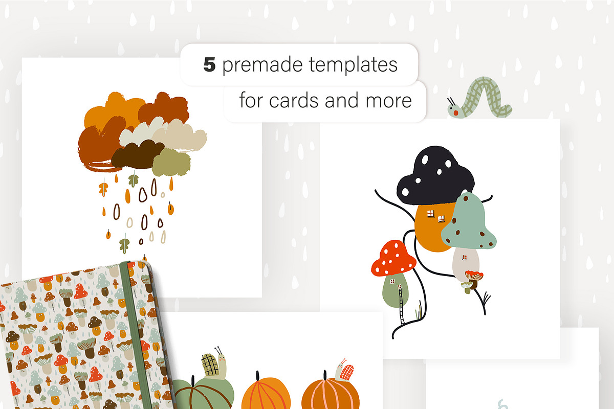 Cozy autumn clipart set, an Animal Illustration by elena.sevrina (Photo 6 of 10)