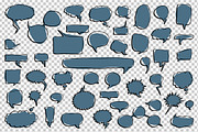 46 Hand Drawn Speech Bubbles Pack, an Illustration by Mantas Bac (Thumbnail 5 of 5)